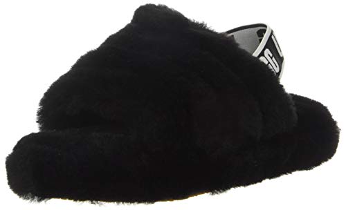 UGG Baby Fluff Yeah Slide Slipper, Black, 2-3 Infant