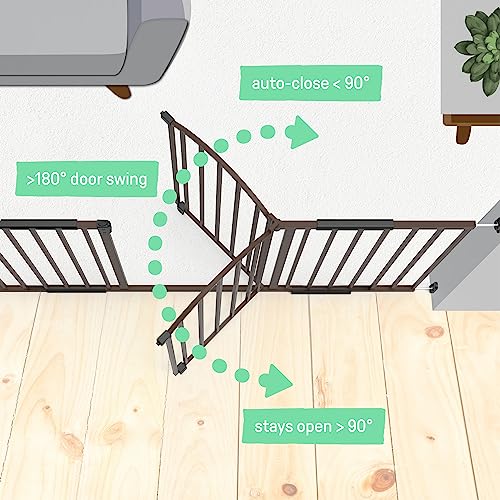 Summer Metal Expansion 6-Foot-Wide Extra Tall Walk-Thru Baby Gate, Bronze Finish  36 Tall, Fits Openings of 44 to 72 Wide, Baby and Pet Gate for Extra Wide Doorways