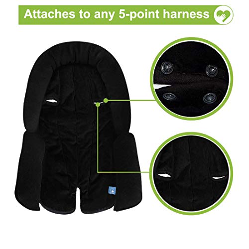 COOLBEBE Upgraded 3-in-1 Baby Head Neck Body Support Pillow for Newborn Infant Toddler - Extra Soft Car Seat Insert Cushion Pad, Perfect for Carseats, Strollers, Swings