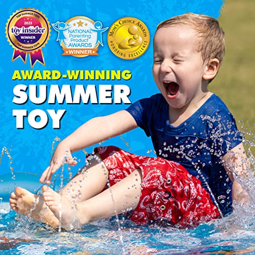 SplashEZ 3-in-1 Sprinkler for Kids, Splash Pad, and Wading Pool for Learning  Childrens Sprinkler Pool, 60 Inflatable Water Toys  from A to Z Outdoor Swimming Pool for Babies and Toddlers