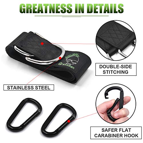 Tree Swing Straps, Portable Tree Swing Straps Hanging Kit Holds up 2800lbs, High-Strengthened Nylon Swing Hangers for Trees with Two Safer Flat Carabiners