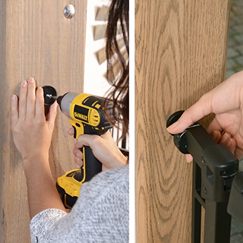 Evenflo Multi-Use Decor Tall Walk-Thru Gate, Black Metal