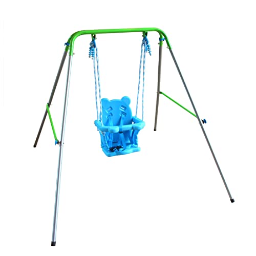 Sportspower My First Toddler Swing - Heavy-Duty Baby Indoor/Outdoor Swing Set with Safety Harness
