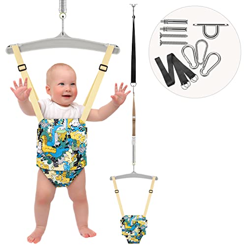 Baby Jumper and Johnny Jumper with a Ceiling Hookï¼Baby Door Jumper Suitable for Indoor and Outdoor Infant Jumper, Update Doorway Jumper (Adjustable Heightï¼