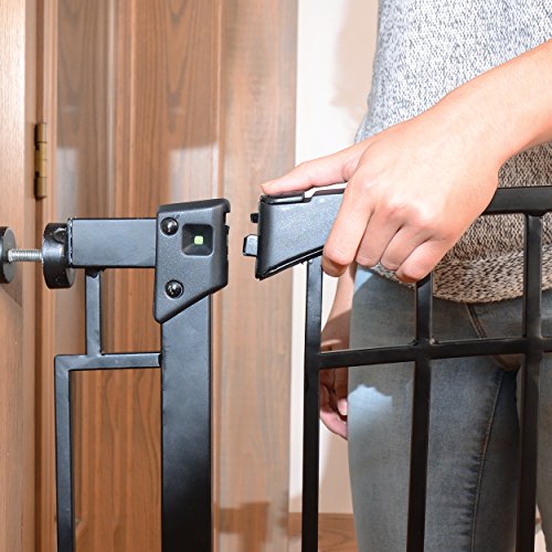 Evenflo Multi-Use Decor Tall Walk-Thru Gate, Black Metal