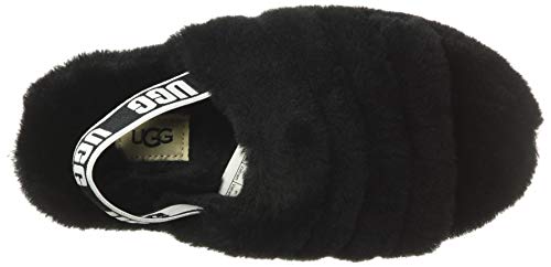 UGG Baby Fluff Yeah Slide Slipper, Black, 2-3 Infant