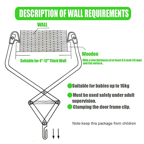 Baby Door Jumpers and Bouncers Exerciser Set with Door Clamp Adjustable Strap for Toddler Infant 6-24 Monthsâ¦