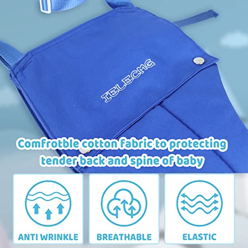 Baby Jumper, Baby Doorway Jumper w/Sturdy Adjustable Strap, Jumper for 6-24 Months Infant with Door Clamp is Portable and Easy to Use(Blue)