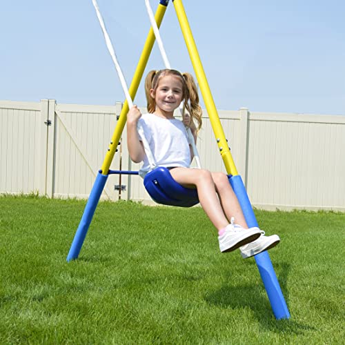 Sportspower My First Metal Swing Set with Slide