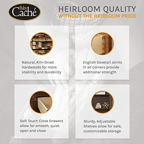 Montana Collection Natural Hardwood Nightstand End Table Combo | Lasting Quality & Design | Kiln-dried & Hand-Crafted Construction, Brown Sugar