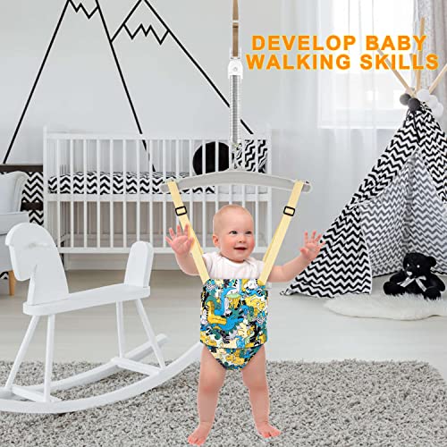 Baby Jumper and Johnny Jumper with a Ceiling Hookï¼Baby Door Jumper Suitable for Indoor and Outdoor Infant Jumper, Update Doorway Jumper (Adjustable Heightï¼