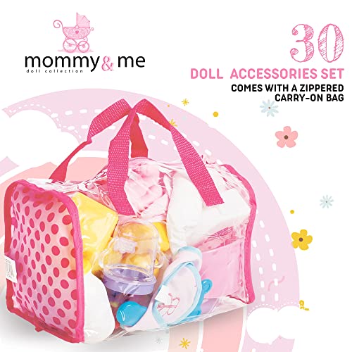 Mommy & Me Baby Doll Care Set - with 30 Accessories in Bag