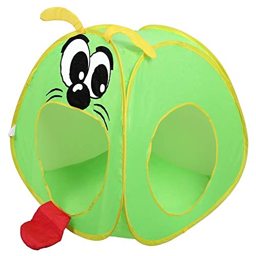 POCO DIVO Big Mouth Caterpillar Tent 2pc Pop-up Children Play Tunnel Kids Discovery Station