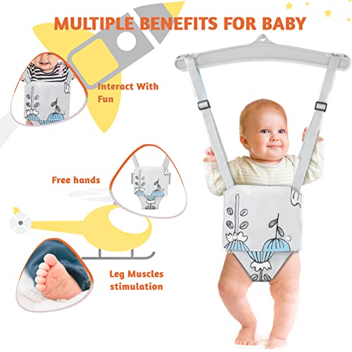 Baby Door Jumper Great for Baby Exerciser, Comfortable Johnny Jumper w Seat and Durable Doorway Jumper for Baby Bounce Jumper, Portable and Easy to Install
