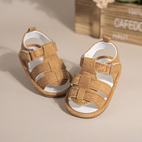 KIDSUN Infant Baby Girls Sandals Elastic Back Strap Flats Slippers Soft Shoes Toddles Boys Faux Fur Slides Shoes First Walker House Shoes