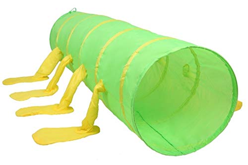 POCO DIVO Big Mouth Caterpillar Tent 2pc Pop-up Children Play Tunnel Kids Discovery Station