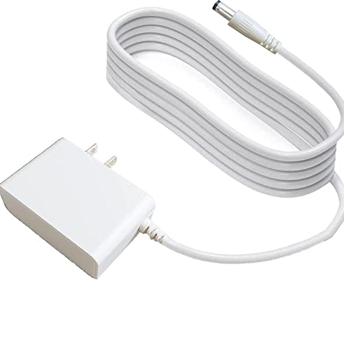 6V Baby Swing Power Cord AC Adapter Compatible for Fisher Price Ingenuity Cradle Swing, Boutique, SmartSize 2-in-1, Rainforest Cradle, Butterfly Ocean Wonders Swing Charger Supply Cable 6.6FT white