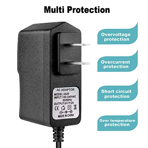 6V Baby Swing Power Cord for Fisher-Price Cradle Swing, Rainforest Cradle Swing, Butterfly Ocean Wonders Power Supply