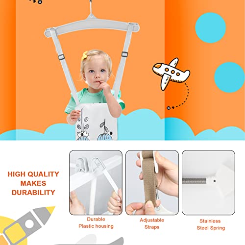 Baby Door Jumper Great for Baby Exerciser, Comfortable Johnny Jumper w Seat and Durable Doorway Jumper for Baby Bounce Jumper, Portable and Easy to Install