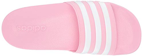 adidas Kids' adilette Shower Sandal, true pink/white/true pink, 4 M US Big Kid