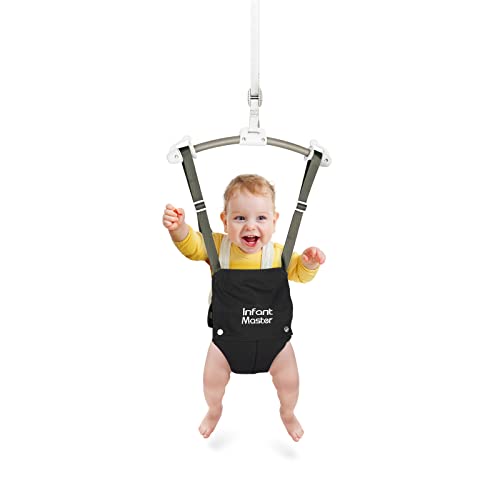 Infant Master Baby Doorway Jumpers, Sturdy Johnny Jumper Adjustable 10.8"-23.6" Strap, Soft Baby Johnny Bouncer w/ Seat Bag, Protable Doorway Jumper and Boucer for Baby, Ideal Gift for Infant
