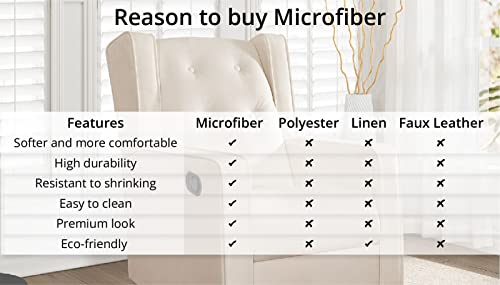 Naomi Home Odelia Swivel Glider Rocker Recliner Microfiber/Bright White