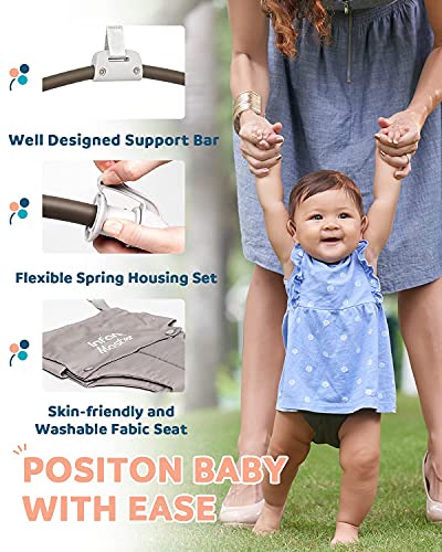 Infant Master Baby Doorway Jumpers, Sturdy Johnny Jumper w/ Adjustable 10.8"-23.6" inches Strap, Soft Baby Johnny Bouncer w/ Seat Bag, Ideal Gift for Infant, Portable and Easy to Use, Grey â¦