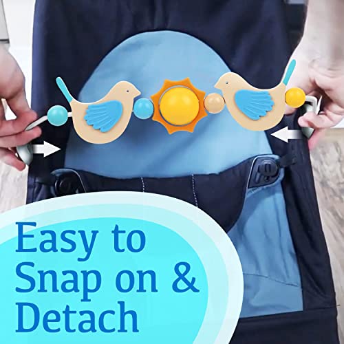 IMPRESA Wooden Toy Bar for Baby Bjorn Bouncer to Fascinate Your Child - Universal Toy Arch Intended for BabyBjorn Bouncers - Wooden Toys for Babies for Development of Motor Skills