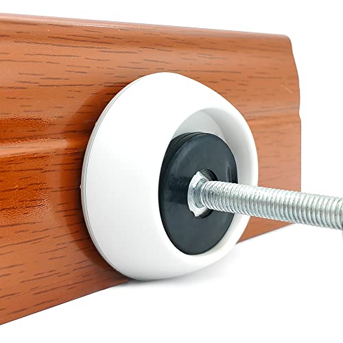 4 Pack Baby Gates Wall Cups, Safety Wall Bumpers Guard Fit for Bottom of Gates, Doorway, Stairs, Baseboard, Work with Dog Pet Child Kid Pressure Mounted Gates