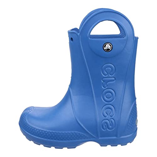 Crocs Kids' Handle It Rain Boots, Easy On for Toddlers, Boys, Girls, Lightweight and Waterproof, Cerulean Blue, 8 M US Toddler