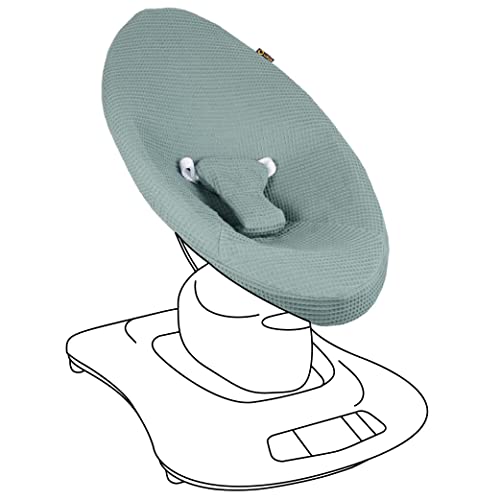 UKJE Liner Baby Rocker Cover - Compatible with Old Model Before 2022 4moms MamaRoo 4 - Baby Swing Cover - Bouncer Cover - Compatible Cover Over The 4moms Mamaroo 4 Swing Bouncer - Jade