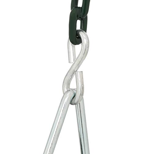 Gorilla Playsets 04-0008-G/G Full Bucket Toddler Swing, Bucket, Green 60" Plastic Coated Chains, 50 Lb Capacity