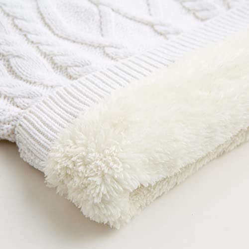 Curipeer Baby Boys Girls Sweaters Toddler Fleece Thicken Cable Knit Pullover Jumpers 3-6 Months