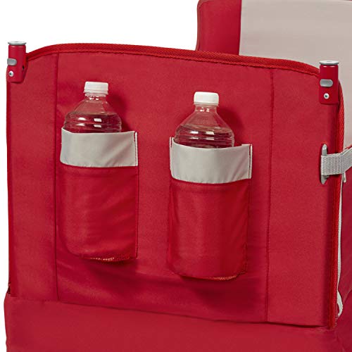 Radio Flyer 3-In-1 Ez Folding Wagon with Canopy For Kids & Cargo, Red