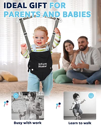Infant Master Baby Doorway Jumpers, Sturdy Johnny Jumper Adjustable 10.8"-23.6" Strap, Soft Baby Johnny Bouncer w/ Seat Bag, Protable Doorway Jumper and Boucer for Baby, Ideal Gift for Infant