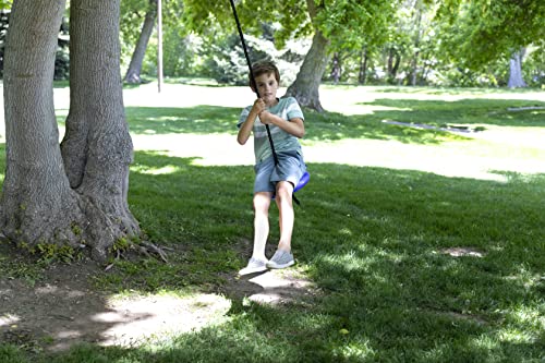 Tree Swing Rope Swing Disc - with Leg Safety Protector & 1" Heavy Duty Rope, Red