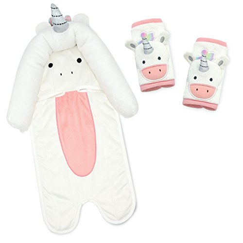 Travel Bug Baby & Toddler 3-Piece Head Support & Strap Covers Set for Car Seats, Strollers & Bouncers  (Unicorn)