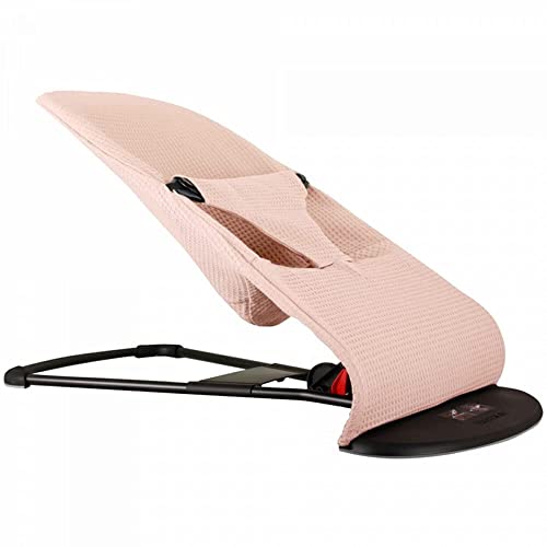 UKJE Cover - Liner Compatible with Babybjorn Bouncers, Baby Bouncer Cover, Compatible Cover Over The Baby Bjorn Bouncer, Baby Bouncer Cozy, Soft & Stylish Cover, Handmade in Europe (Pink Waffle)
