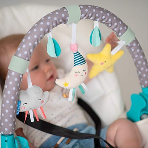Taf Toys Mini Moon Arch | Ideal for Infants & Toddlers, Fits Stroller & Pram, Activity Arch with Fascinating Toys, Stimulates Babyâs Senses and Motor Skills Development, for Easier Outdoors