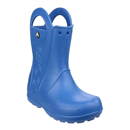 Crocs Kids' Handle It Rain Boots, Easy On for Toddlers, Boys, Girls, Lightweight and Waterproof, Cerulean Blue, 8 M US Toddler
