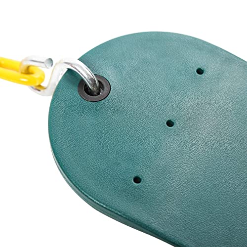 Sunnyglade 2PCS Swings Seats Heavy Duty with 66" Chain, Playground Swing Set Accessories Replacement with Snap Hooks, Support 250lb (Green)