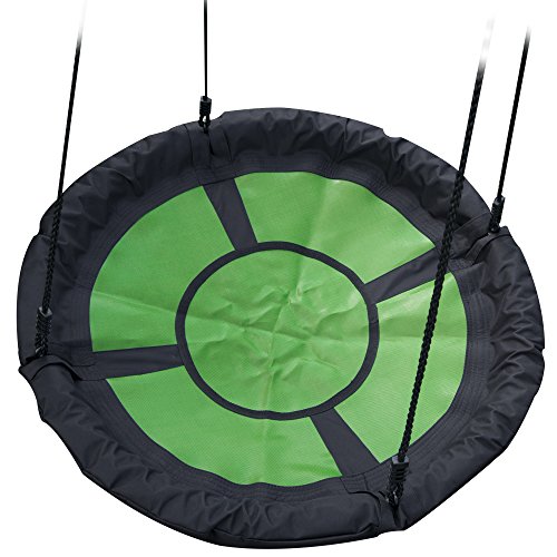 Swing-N-Slide NE 4630 Nest Swing Outdoor Swing with 40" Diameter, Green & Black
