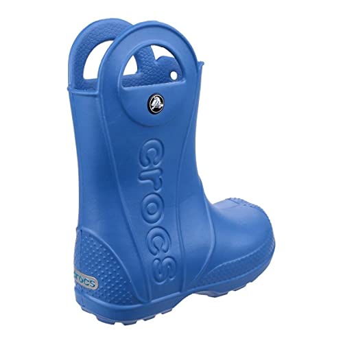Crocs Kids' Handle It Rain Boots, Easy On for Toddlers, Boys, Girls, Lightweight and Waterproof, Cerulean Blue, 8 M US Toddler