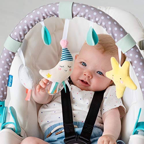 Taf Toys Mini Moon Arch | Ideal for Infants & Toddlers, Fits Stroller & Pram, Activity Arch with Fascinating Toys, Stimulates Babyâs Senses and Motor Skills Development, for Easier Outdoors