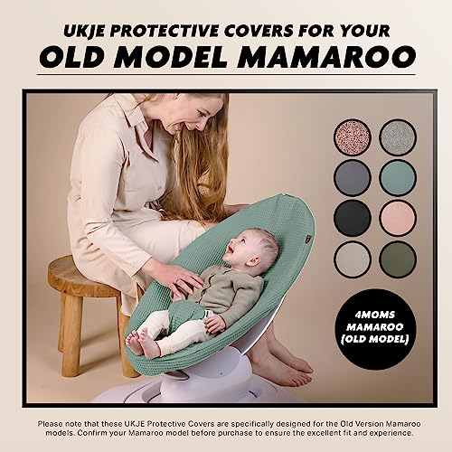 UKJE Liner Baby Rocker Cover - Compatible with Old Model Before 2022 4moms MamaRoo 4 - Baby Swing Cover - Bouncer Cover - Compatible Cover Over The 4moms Mamaroo 4 Swing Bouncer - Jade