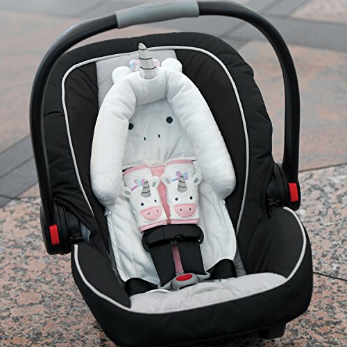 Travel Bug Baby & Toddler 3-Piece Head Support & Strap Covers Set for Car Seats, Strollers & Bouncers  (Unicorn)