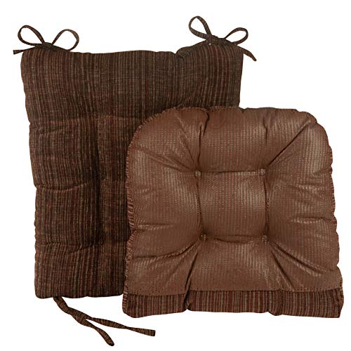The Gripper Non-Slip Polar Jumbo Rocking Chair Cushions, Chocolate