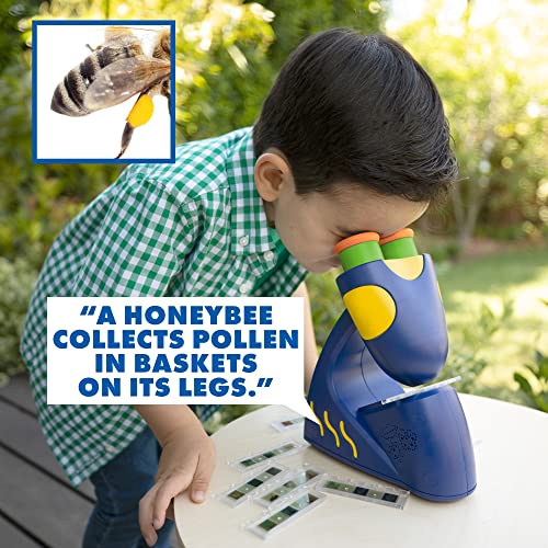 Educational Insights GeoSafari Jr. Talking Microscope, Featuring Bindi Irwin, Microscope for Kids, STEM & Science Toy, Interactive Learning, Ages 4+