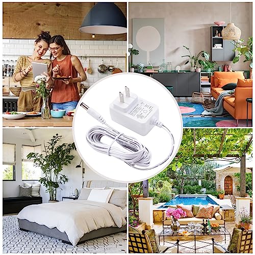 DuetSoothe Power Cord for Graco Simple Sway,DuoGlider,Glider LX/Elite/Premier/Petite LX,DuetConnect LX,Sweetpeace,DuetSoothe,Nova Baby Swing Adapter Replacement 5V Charger Cord,10FT Power Cable,White