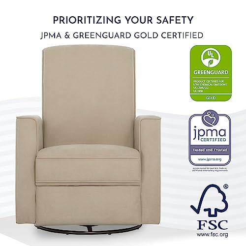 Evolur Raleigh Basic Glider |Recliner| Rocker, Fawn